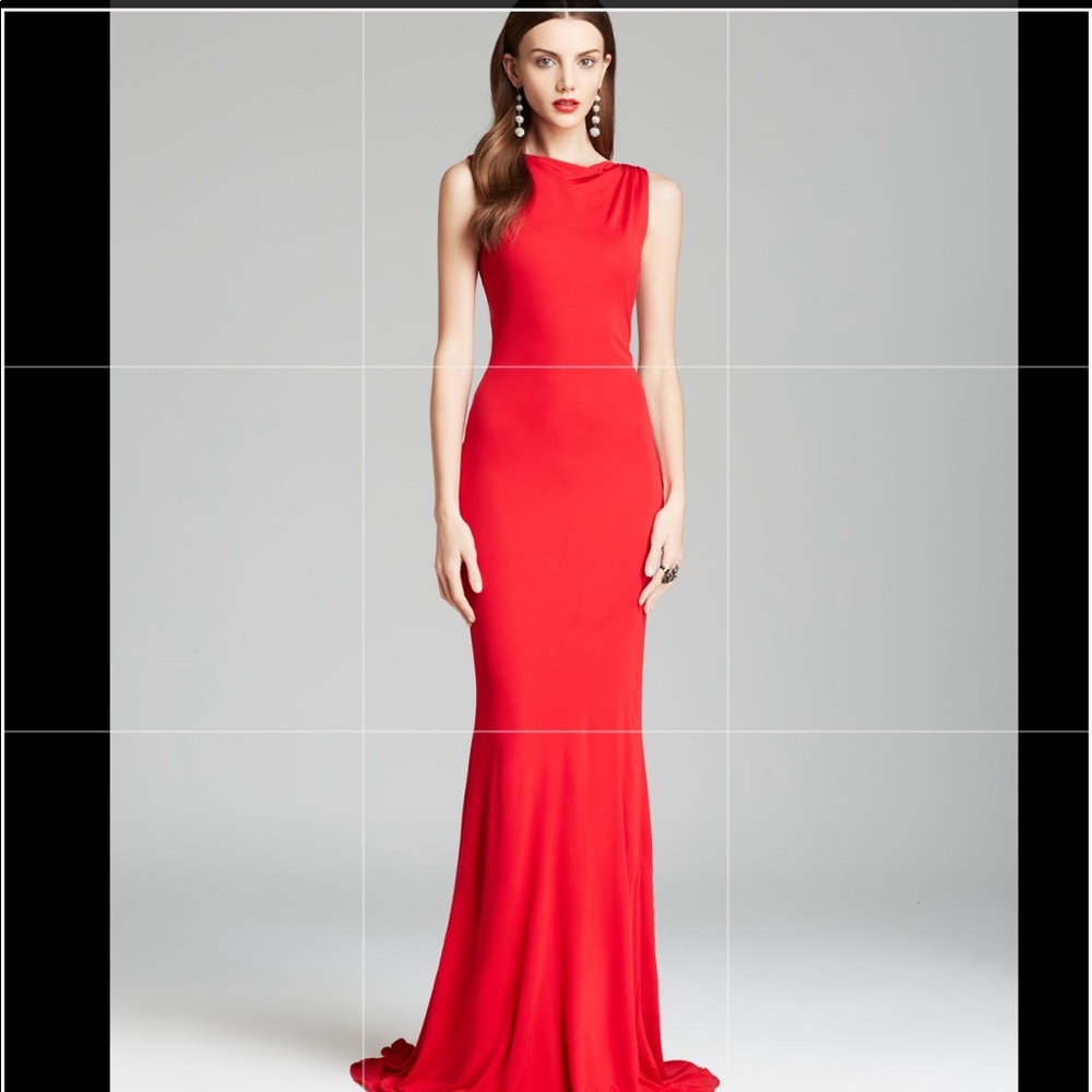 Red Gown by Badgley Mischka